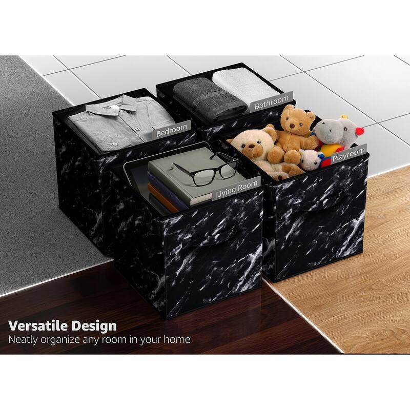 Sorbus 11" Foldable Storage Cube Basket Lightweight Organization Solutions - Single Pack - 11" x 10.5 x 10.5
