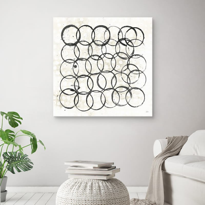 Eclipse II Neutral by Melissa Averinos Canvas Art Print