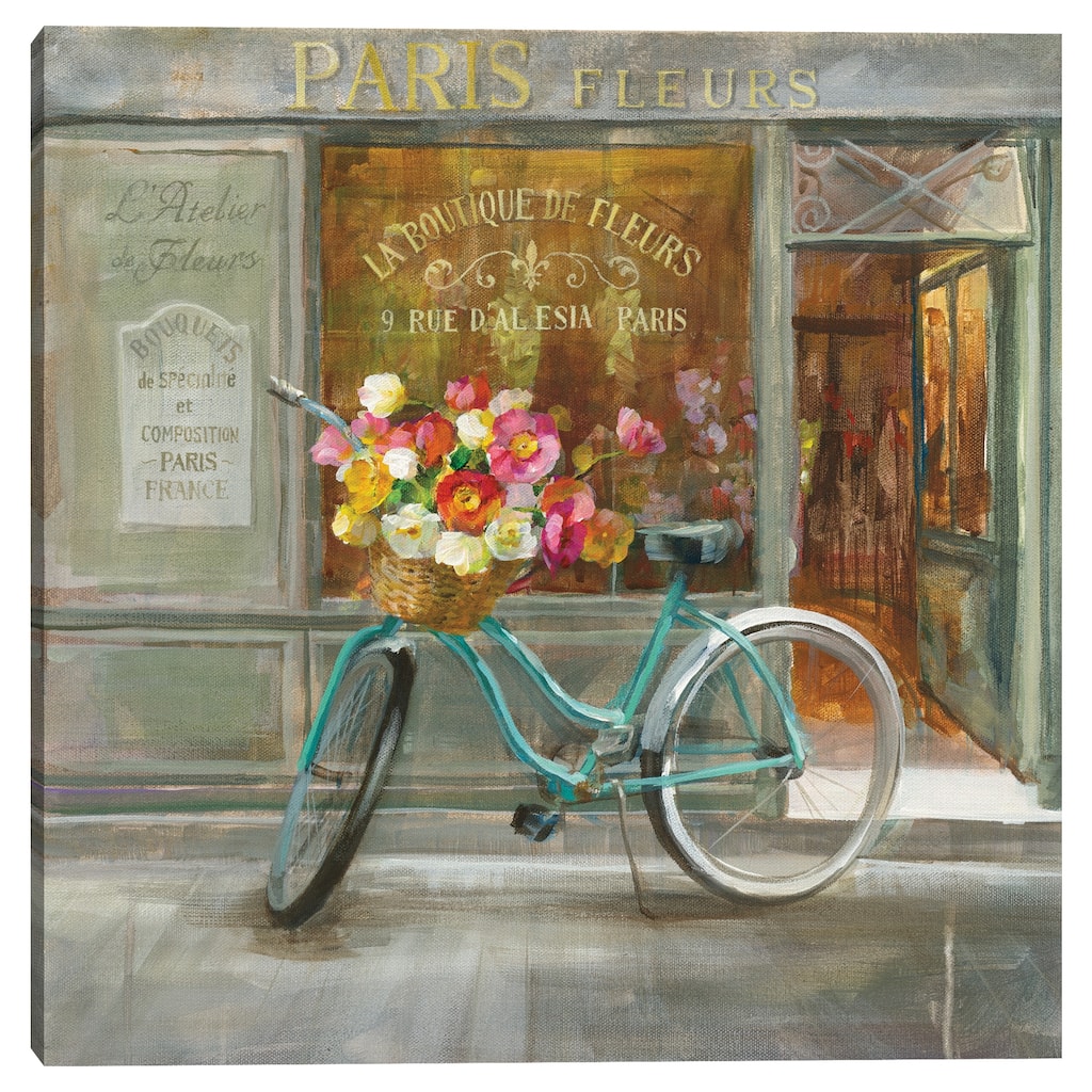 French Flowershop by Danhui Nai Canvas Art Print