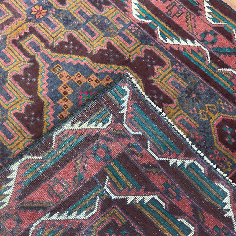 HERAT ORIENTAL Handmade Balouchi Wool Rug - 3'8" x 6'9"