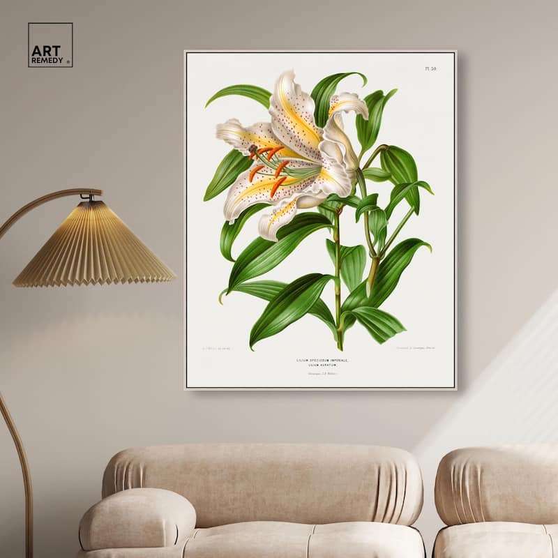 Lilium Speciosum Imperiale Canvas by Art Remedy