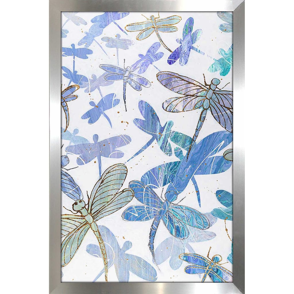 "Dancing Dragonflies" by Ruth Fromstein Print on Acrylic.