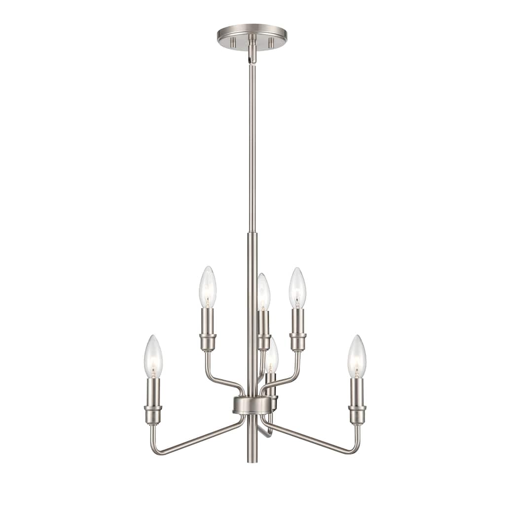 Saginaw Modern Metal Candelabra Chandelier