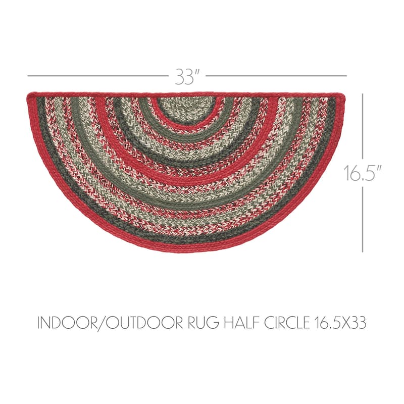 Forrester Indoor/Outdoor Rug Half Circle 16.5x33