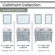 preview thumbnail 4 of 10, Hanover Callimont 47-In. Bathroom Vanity Set includes Sink, Countertop, plus Cabinet, 4 Doors, 3 Drawers & 2 Mirrors, Blue