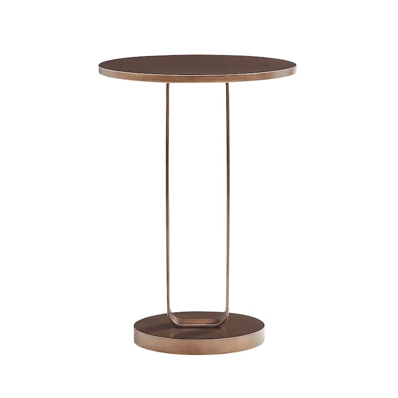 Tareel Antique Bronze Round Accent Table