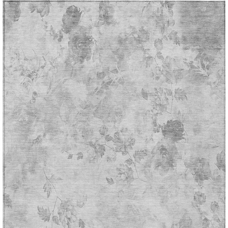 HomeRoots Floral Transitional Rectangle Outdoor Rug