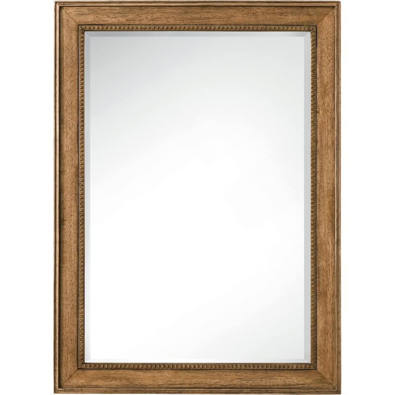 James Martin Vanities Bristol 40" x 29" Framed Bathroom Mirror - Saddle Brown