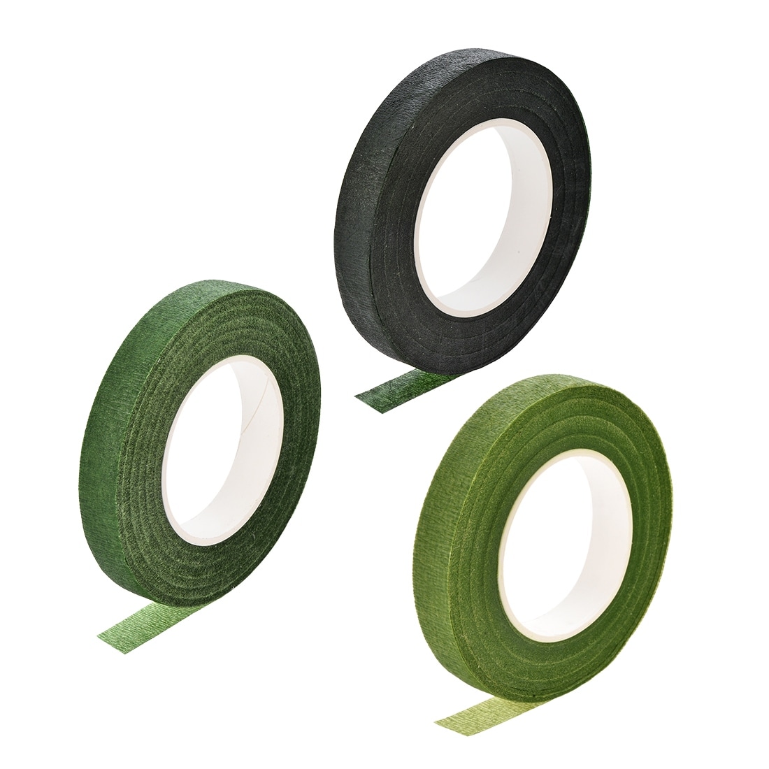 3 Rolls Green Tape for Flowers Adhesive Tape Green Tape for Flower