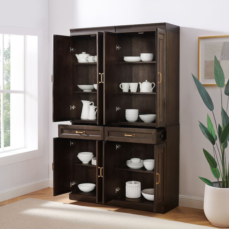 Crosley Stanton 2-Piece Kitchen Storage Pantry Cabinet Set