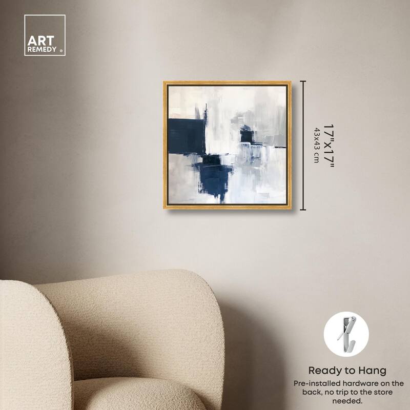 Porcelain Blue on White I Canvas by Art Remedy