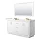 Option White, Bronze Trim, White Quartz Top