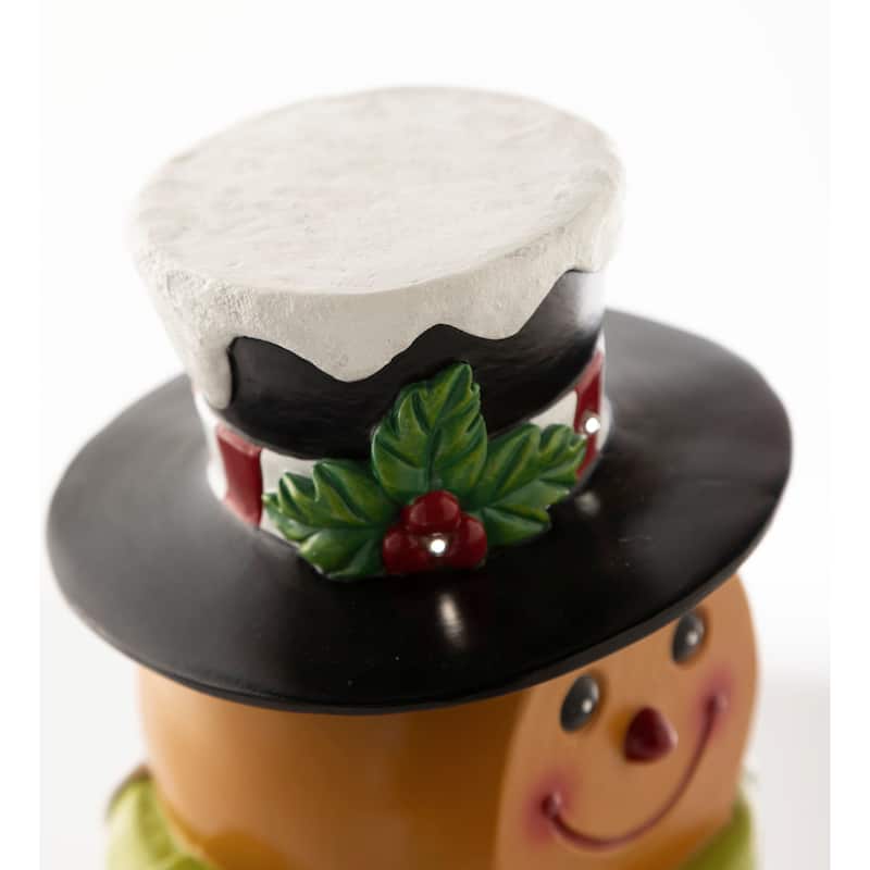 Indoor/Outdoor Lighted Gingerbread Boy Shorty Statue