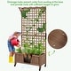 preview thumbnail 7 of 11, Yaheetech 72"H Wood Planter Raised Bed with Trellis Free Standing Planter Box for Garden Yard