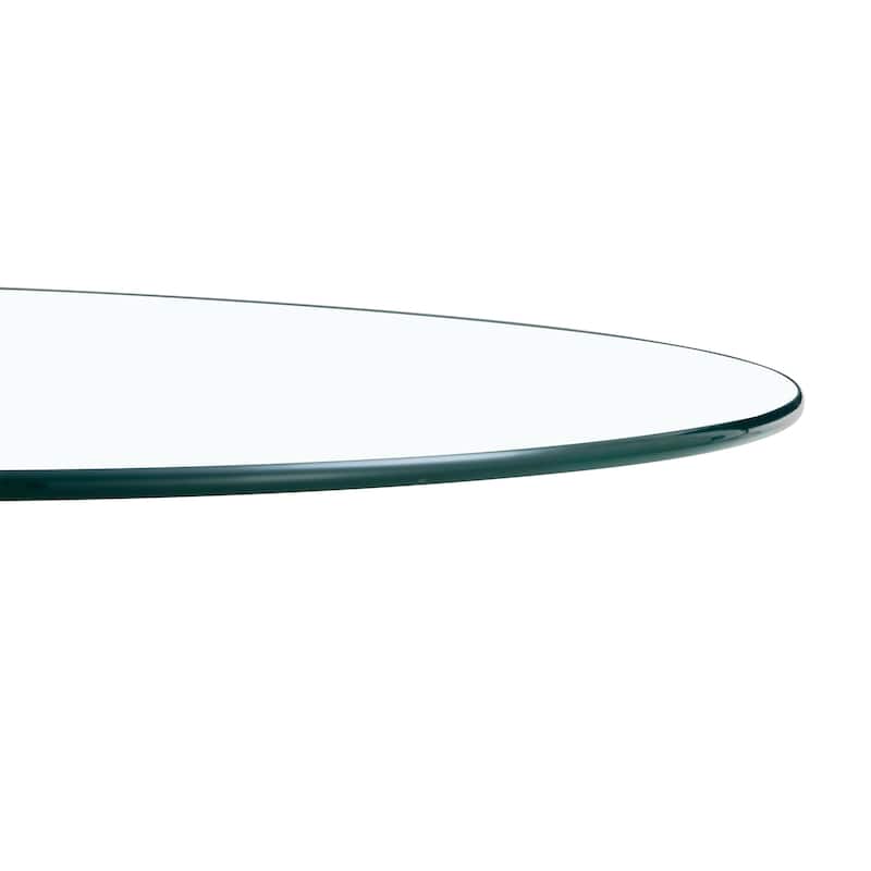 Coffee Table, Living Room Round Coffee Table Center Table with Glass Table Top Dining Room Small Dining Table with Metal Legs