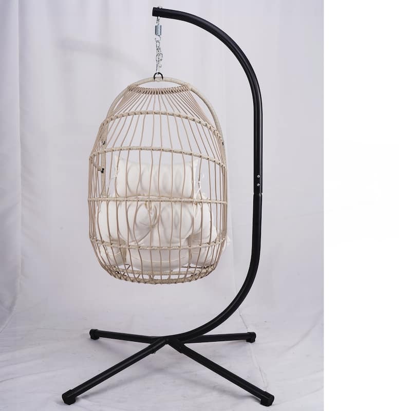 Outdoor Egg Hanging Chair with Stand