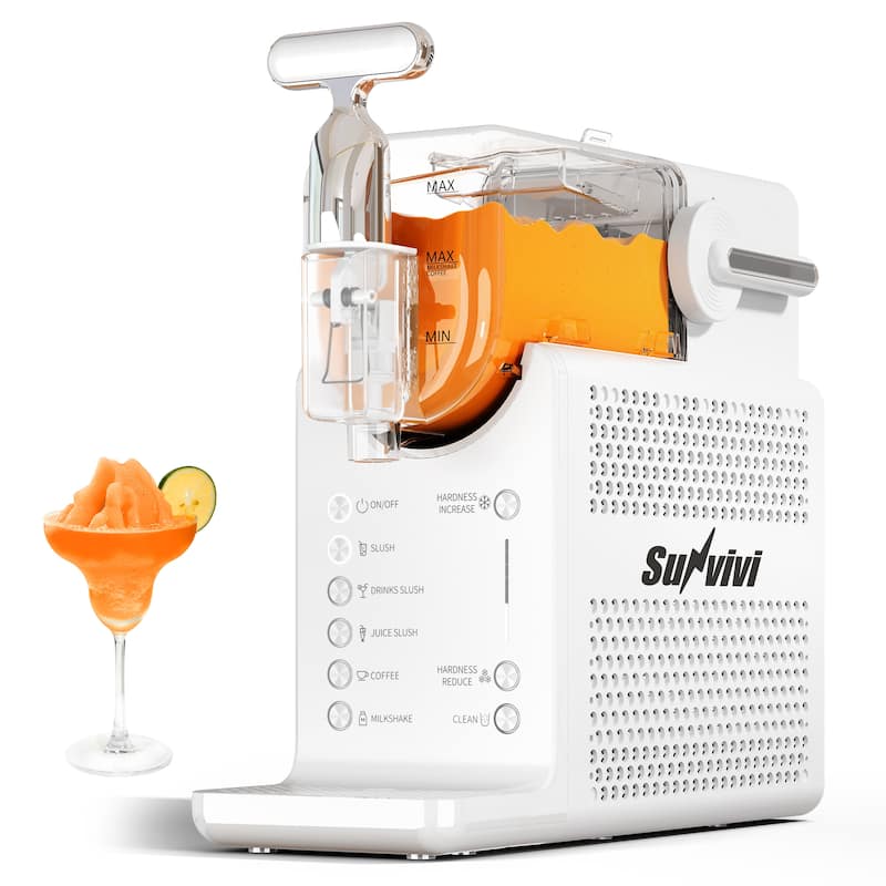 Single-Tank Slushie Maker with Rapid Chill, Self-Cleaning, 5 Drink Modes