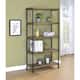 Virginia Industrial 4-shelf Bookcase - Rustic Oak
