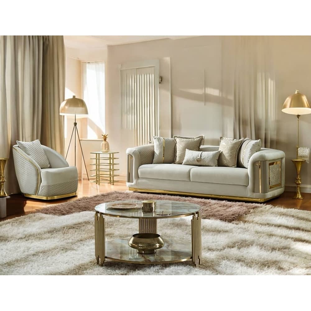 Cadenza 2 Pieces Living Room Sets 1 Sofa 1 Chair