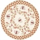 preview thumbnail 57 of 98, SAFAVIEH Handmade Chelsea Aubree French Country Trellis Wool Rug 3' Round - Ivory/Rust - Round