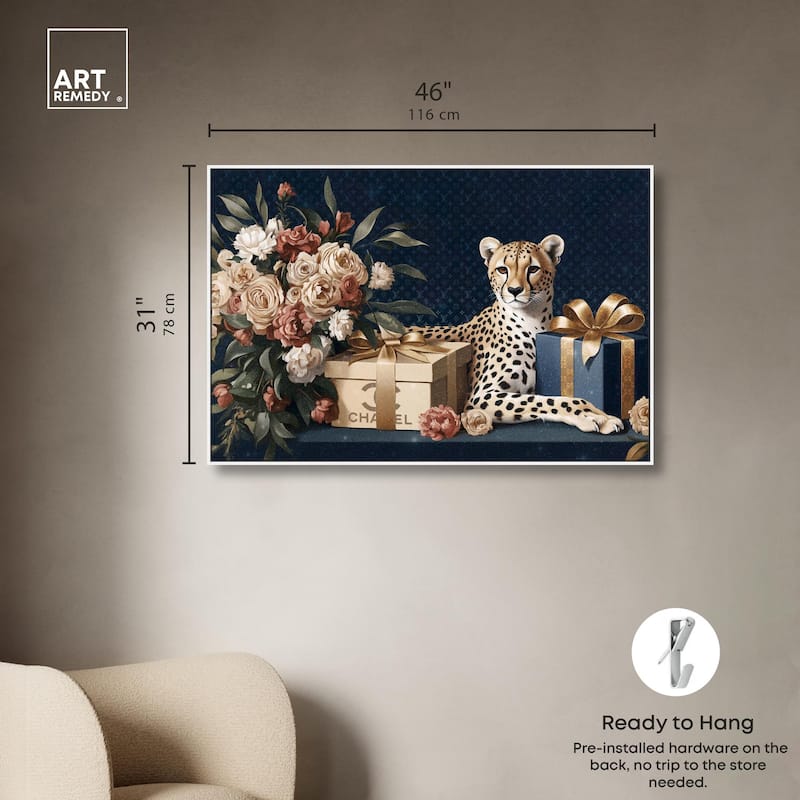 Cheetah Glam Gift Boxes Canvas by Art Remedy
