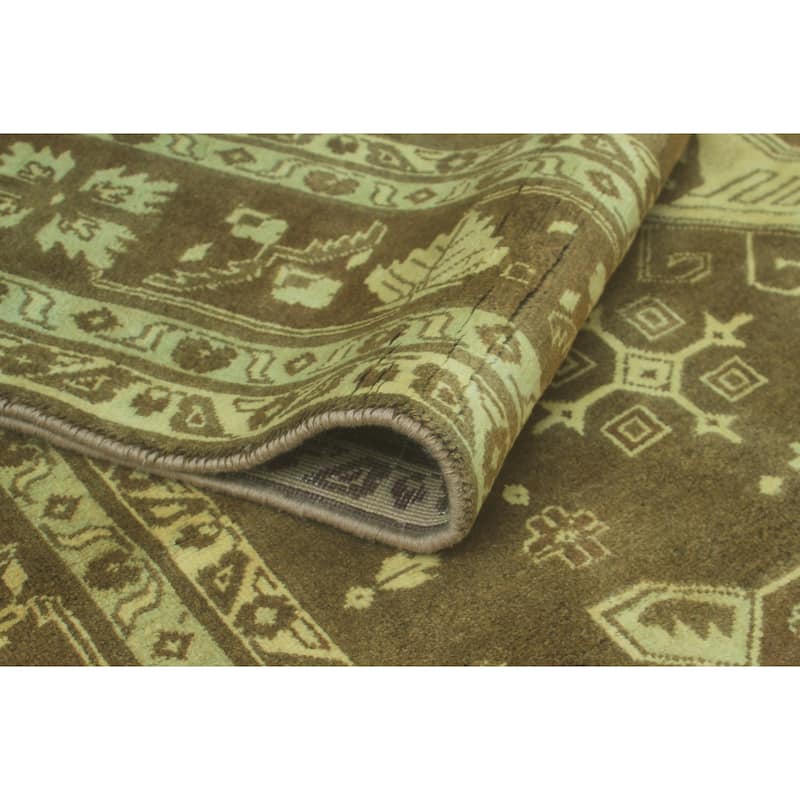 Sun Faded Distressed Anass Brown/Beige Rug - 6'0" x 9'3"