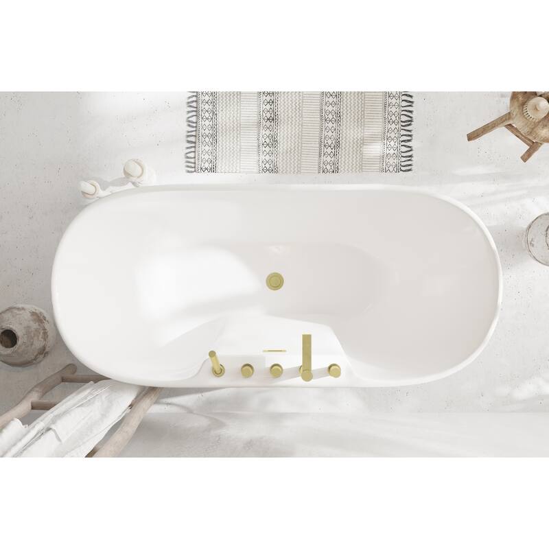 Nicolette Bathtub in Glossy White
