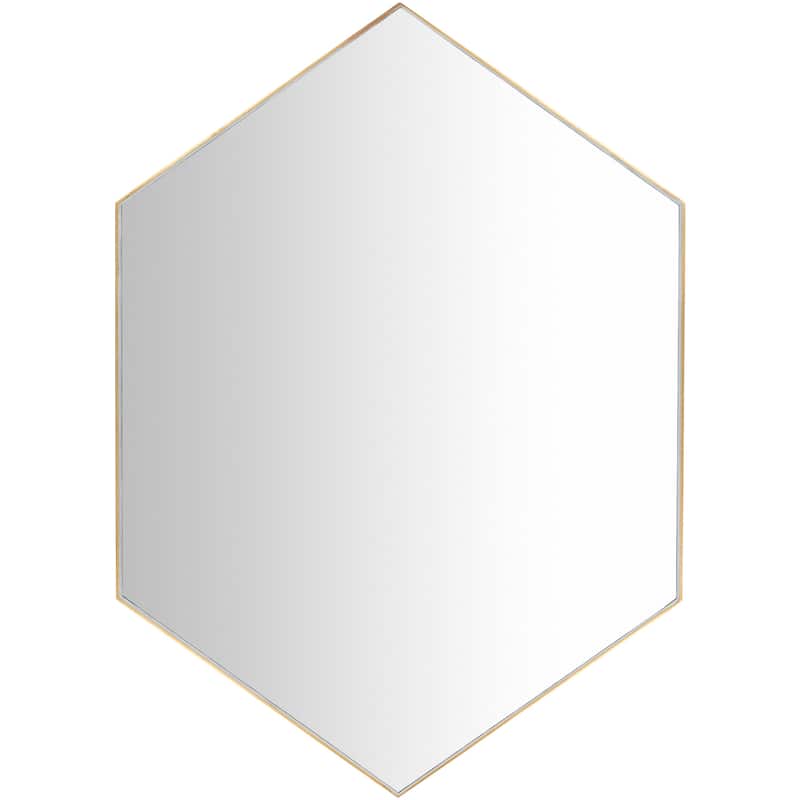 Conner Hand Gilded Modern Wall Mirror - 30" x 42"