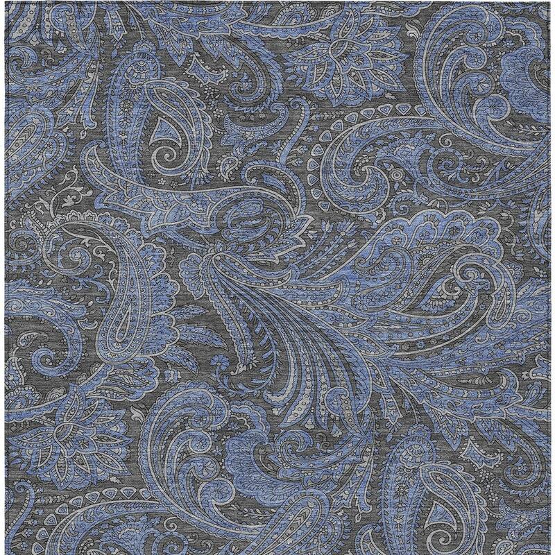HomeRoots Paisley Transitional Rectangle Outdoor Rug