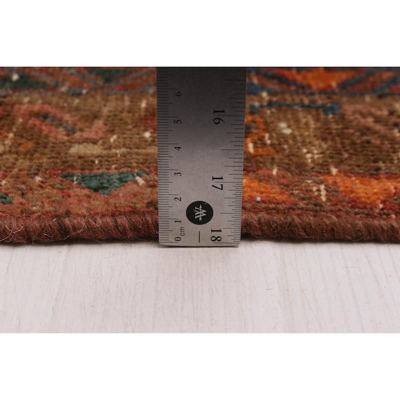 ECARPETGALLERY Hand-knotted Antalya Vintage Red Wool Rug - 3'7 x 11'0
