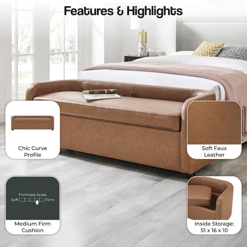 NPD Furniture Wendy Storage Bench