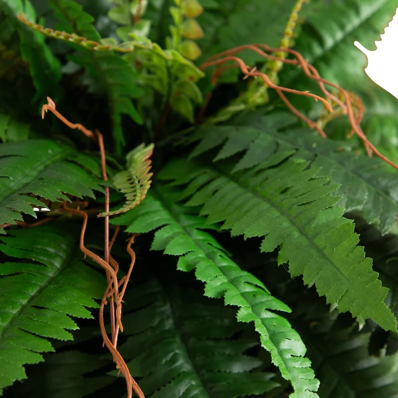 Boston Fern Artificial Plant with Planter - 3'