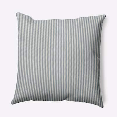 18 x 18 inch Ticking Stripe Outdoor Pillow