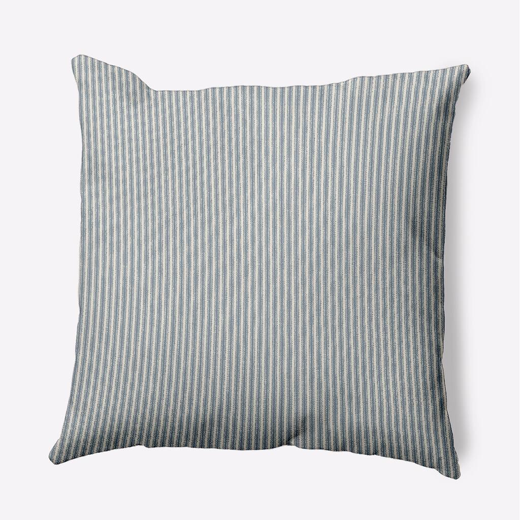 20 x 20 inch Ticking Stripe Outdoor Pillow