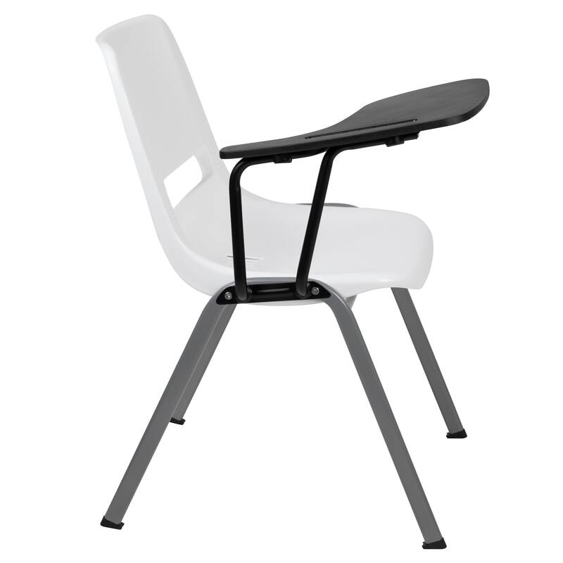 Ergonomic Shell Chair with Right Handed Flip-Up Tablet Arm