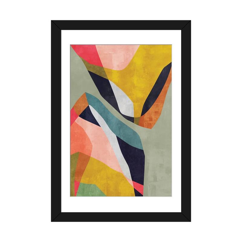 iCanvas "Creative Communication III" by Angel Estevez - Black - 32x24x1