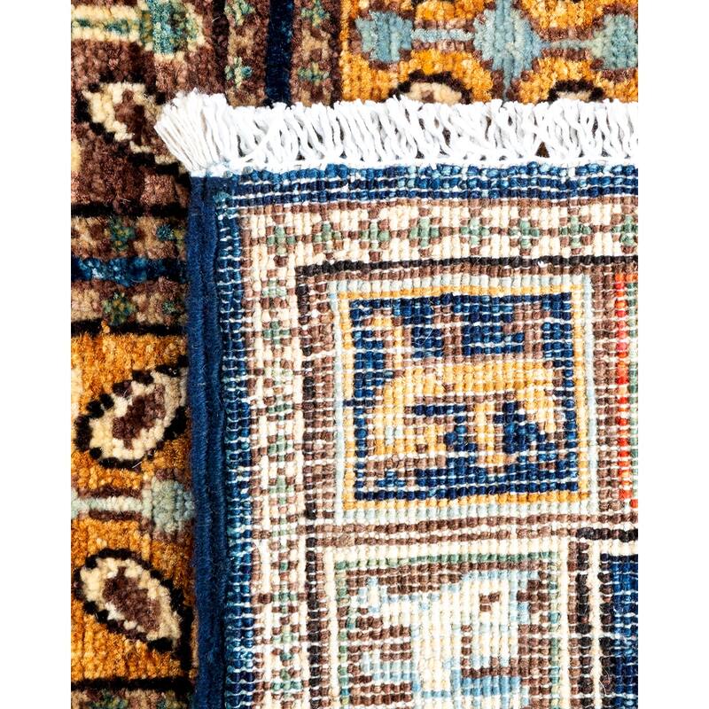One of a Kind Hand Knotted Traditional Tribal Traditional Area Rug - 5' 0" X 3' 3"