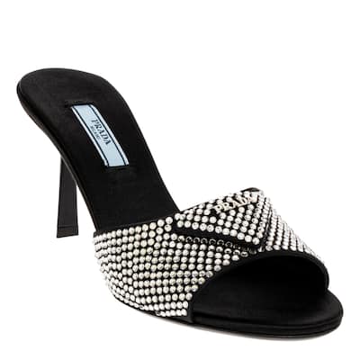 Prada Crystal Embellished Mules