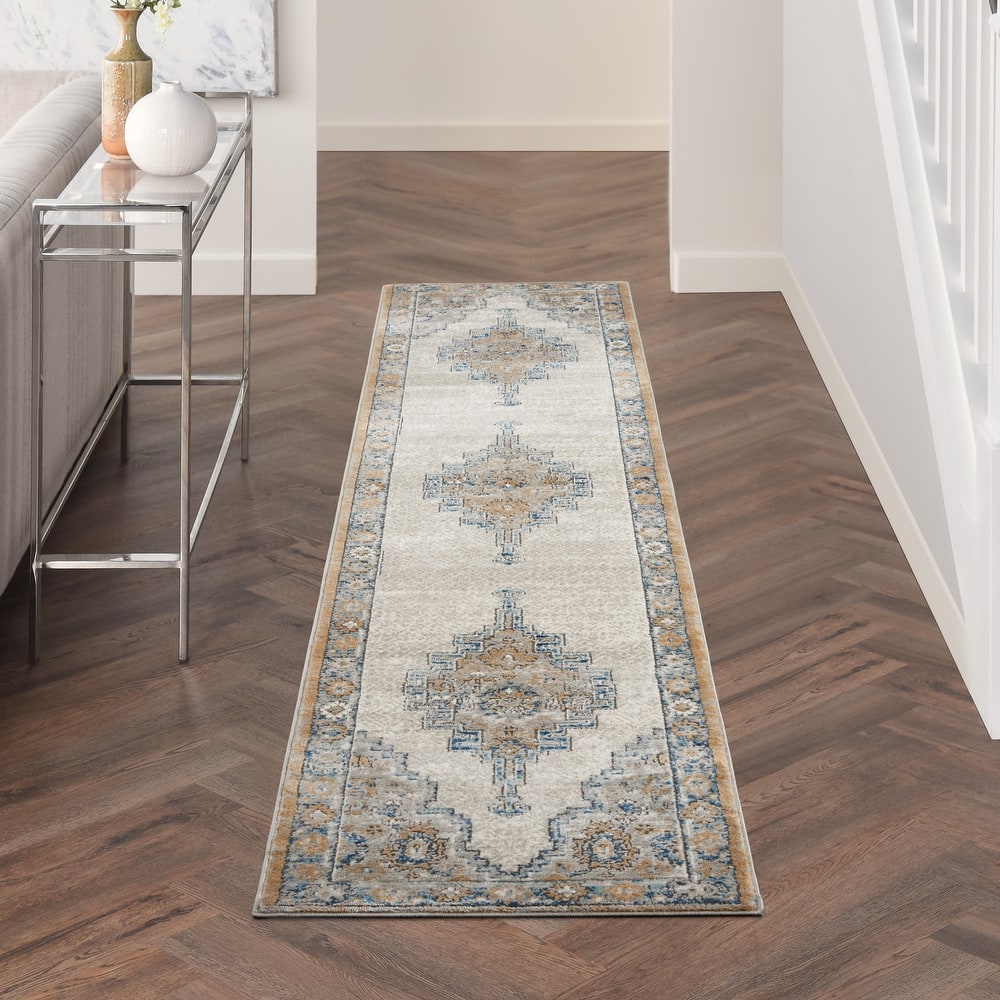 Nourison Concerto Traditional Persian Center Medallion Area Rug