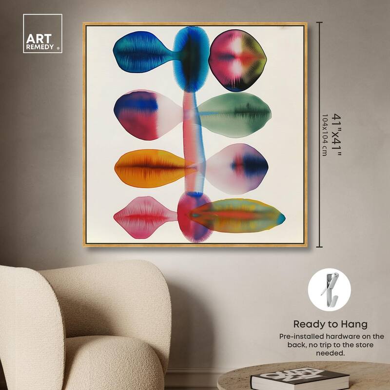 Chromatic Column Canvas by Art Remedy