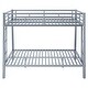 preview thumbnail 4 of 5, Full XL over Queen Metal Bunk Bed with Ladder and Guardrails