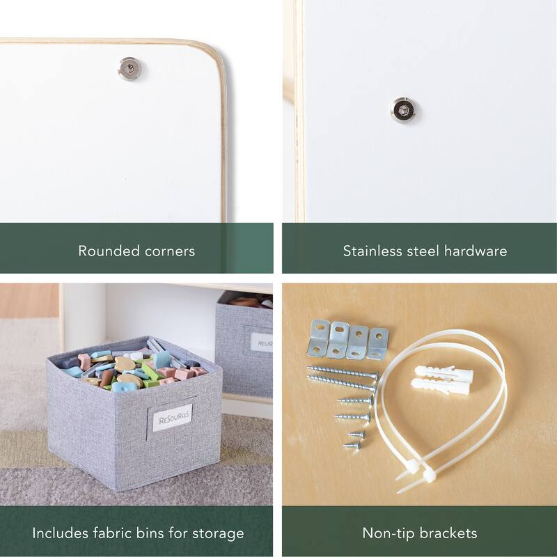 Guidecraft EdQ Essentials Three Shelf Open Storage 36"