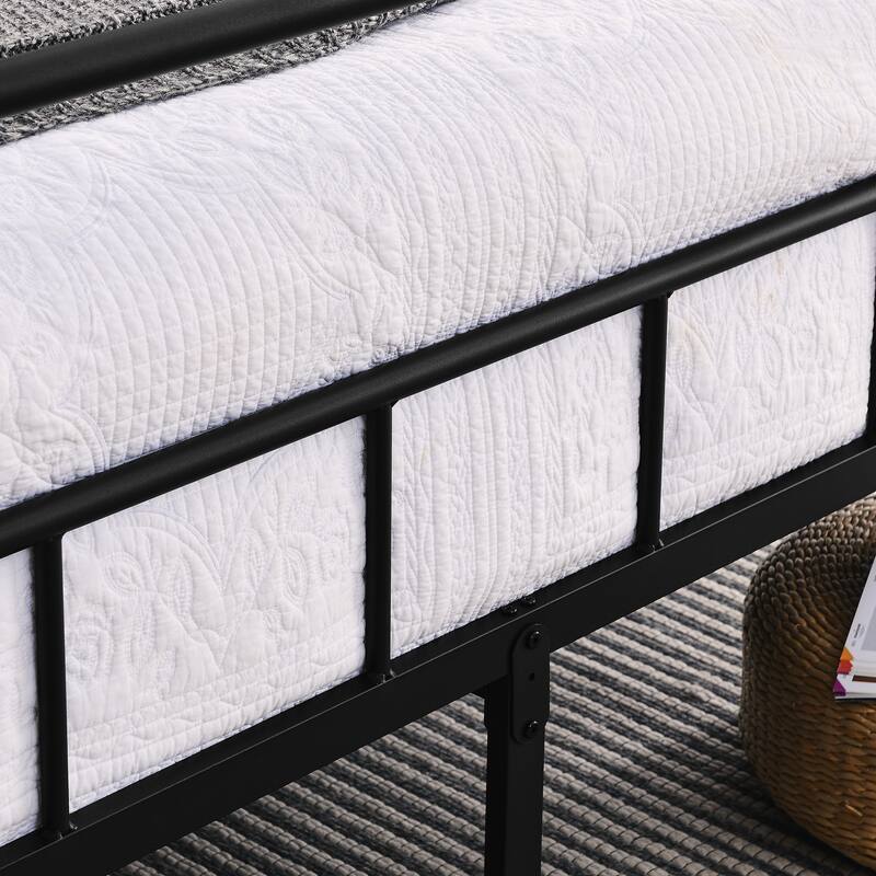 King Metal Platform Bed Frame with Center Support Legs Versatile