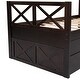 preview thumbnail 39 of 37, Twin Size Wooden Daybed with 2 Drawers and Trundle for Kids Teens