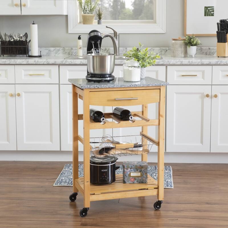 Jake Compact Mobile Rolling Kitchen Cart