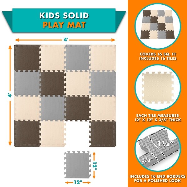 ProsourceFit Kids Solid Floor Play Mat 3/8-in - Bed Bath & Beyond