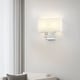 preview thumbnail 3 of 61, Wall Sconce Light With White Fabric Shade