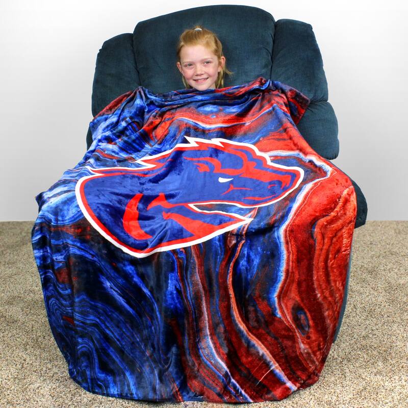 Boise State Broncos Sublimated Soft Throw Blanket