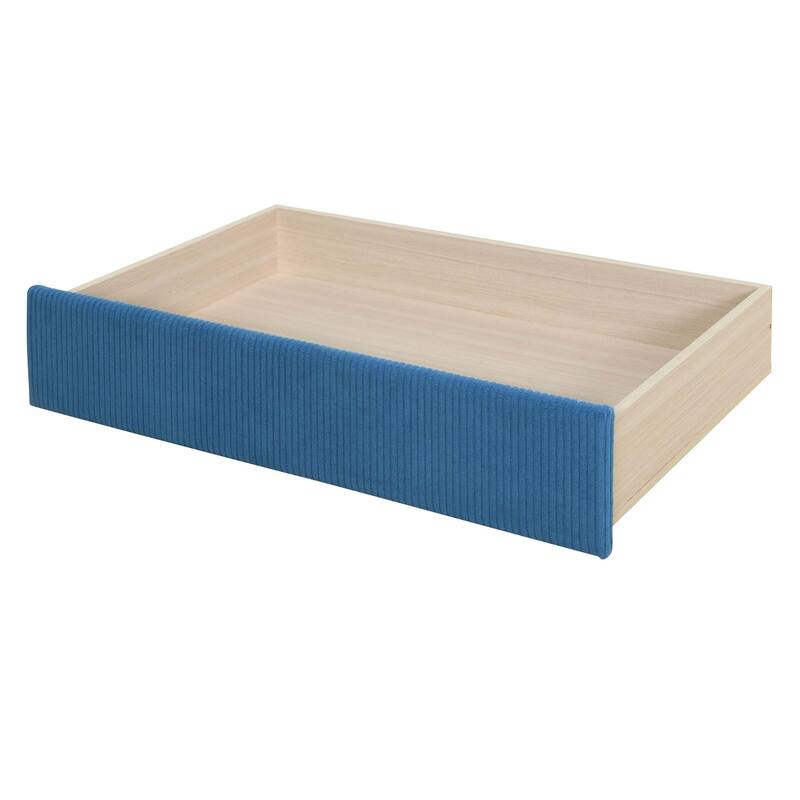 Twin Size Corduroy Daybed with 2 Drawers