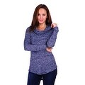 preview thumbnail 13 of 14, Simply Ravishing Women's Long Sleeve Stretchable Cowl Sweater